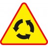 Naklejka znak ostrzegawczy A-8 Skrzyżowanie o ruchu okrężnym