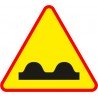 Naklejka znak ostrzegawczy A-11 Nierówna droga