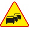 Naklejka znak ostrzegawczy A-33 Zator drogowy