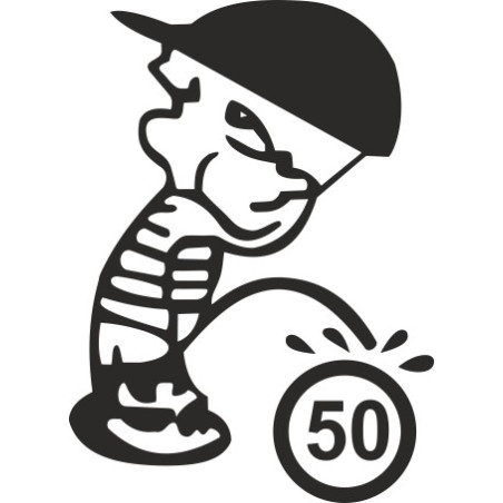 Naklejka wycinana N17 lejek 50