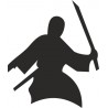 Naklejka wycinana N39 samuraj
