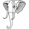 Naklejka wycinana N60 słoń O