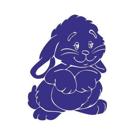 Naklejka wycinana N69 zając O