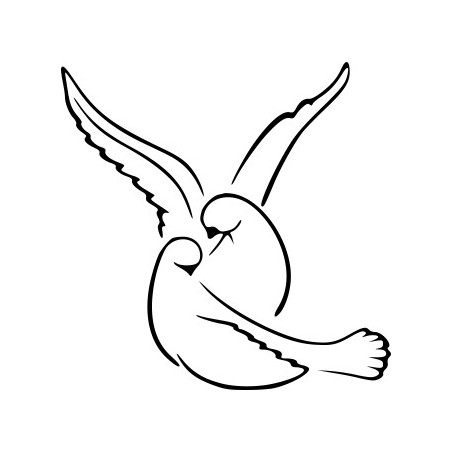 Naklejka wycinana N92 gołębie P