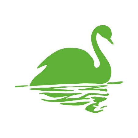 Naklejka wycinana N107 łabędź O