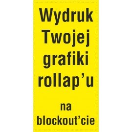 wydruk na blockout do Roll-up 100x200cm