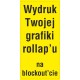 wydruk na blockout do Roll-up 100x200cm