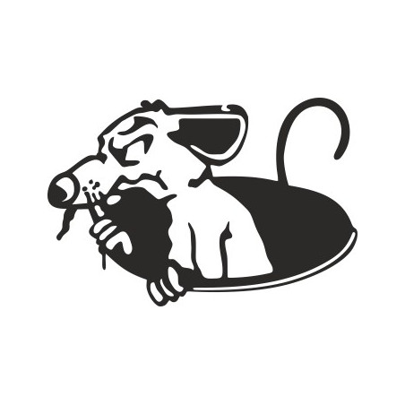 Naklejka ścienna, na ścianę, dekoracyjna N19 szczur