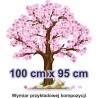 Naklejka ścienna - kolorowe drzewo SD05 drzewo wiosna