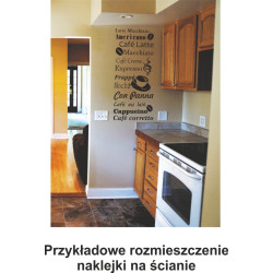 Naklejka dekoracyjna SF06 kawa