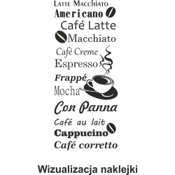 Naklejka dekoracyjna SF06 kawa