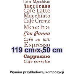 Naklejka dekoracyjna SF07 kawa