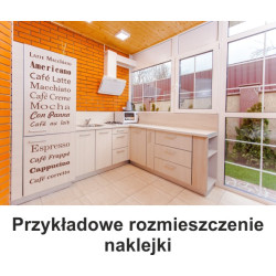 Naklejka dekoracyjna SF07 kawa