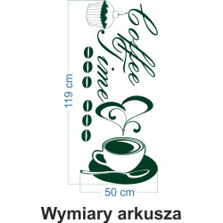 Naklejka dekoracyjna SF11 kawa