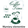 Naklejka dekoracyjna SF11 kawa