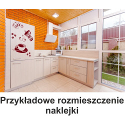 Naklejka dekoracyjna SF12 kawa