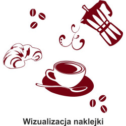 Naklejka dekoracyjna SF12 kawa