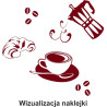 Naklejka dekoracyjna SF12 kawa