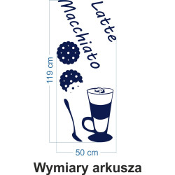 Naklejka dekoracyjna SF13 kawa