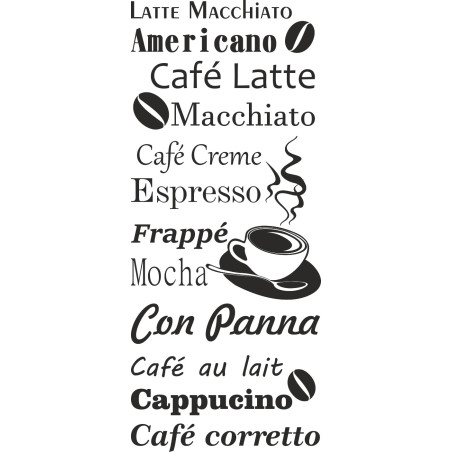 Naklejka dekoracyjna SF06 kawa