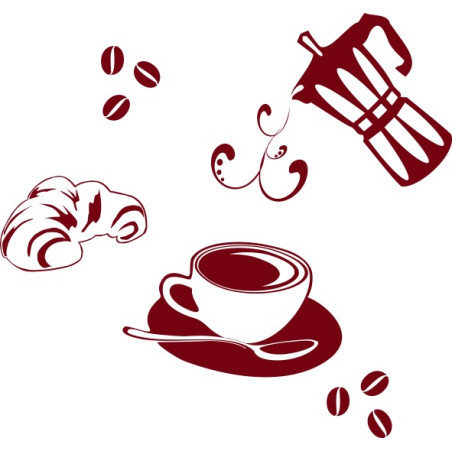 Naklejka dekoracyjna SF12 kawa