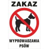 zakaz Z06 zakaz wyprowadzania psów