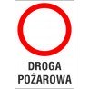 Naklejka zakaz ruchu ZR05 DROGA POŻAROWA