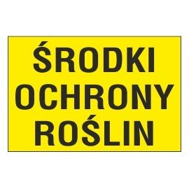 Naklejka środki ochrony roślin