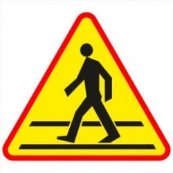 Znak drogowy A-16 Przejście dla pieszych