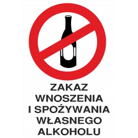tabliczka zakaz spożywania alkoholu ZA05