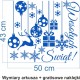 Naklejka dekoracyjna - SF25 ozdoby świąteczne małe