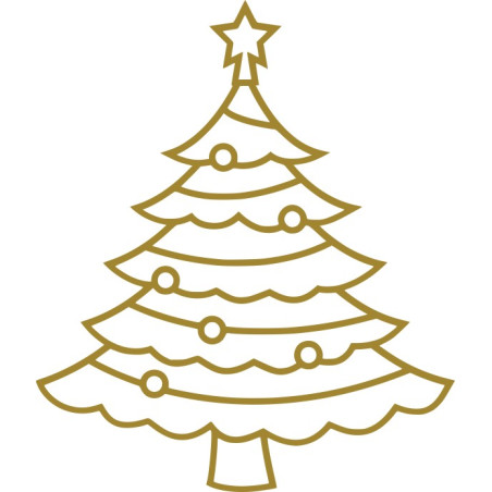 Naklejka ścienna, na ścianę, dekoracyjna N220 choinka