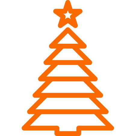 Naklejka ścienna, na ścianę, dekoracyjna N223 choinka