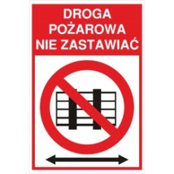 tabliczka Droga Pożarowa ZB03