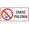 naklejka INZP9 zakaz palenia