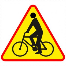 Znak drogowy A-24 Uwaga rowerzyści