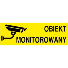 Naklejka obiekt monitorowany O5