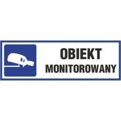 Naklejka obiekt monitorowany O12
