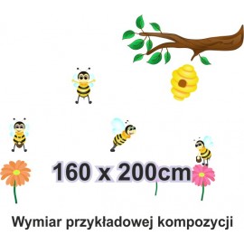 Naklejka ścienna SD29 pszczółka
