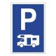 tabliczka znak PE01 parking dla kamperów