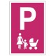 Tabliczka znak Parking dla matki z dzieckiem PE02a