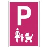 Tabliczka znak Parking dla matki z dzieckiem PE02a