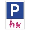 Tabliczka znak Parking dla matki z dzieckiem PE02b
