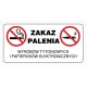 Naklejka Zakaz palenia ZPE01 Zakaz palenia e-papierosów
