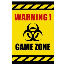 Tabliczka Warning Game Zone USGE04 Strefa gracza