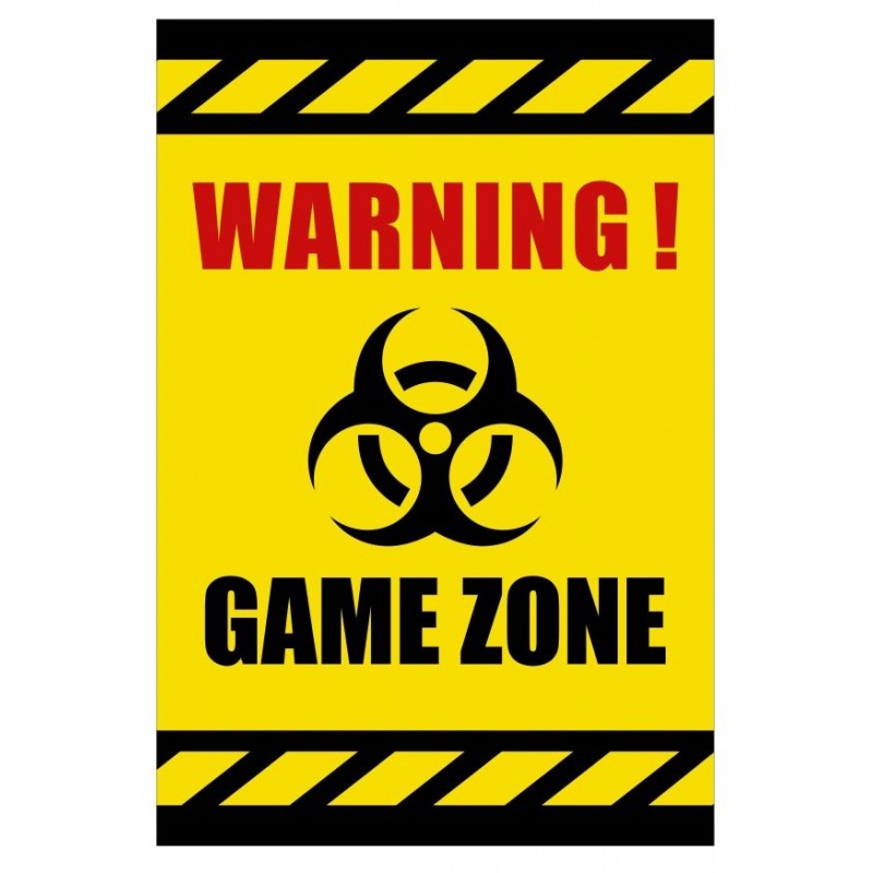 Download Tabliczka Warning Game Zone USGE04 Strefa gracza