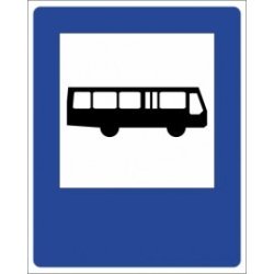 Znak drogowy D-15 Przystanek autobusowy
