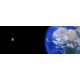 Fototapeta Ziemia i Księżyc 290x100 cm FTE10 - klej gratis