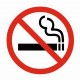 Naklejka Zakaz palenia papierosów ZPE02b