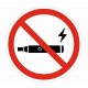 Naklejka Zakaz palenia e-papierosów ZPE03b